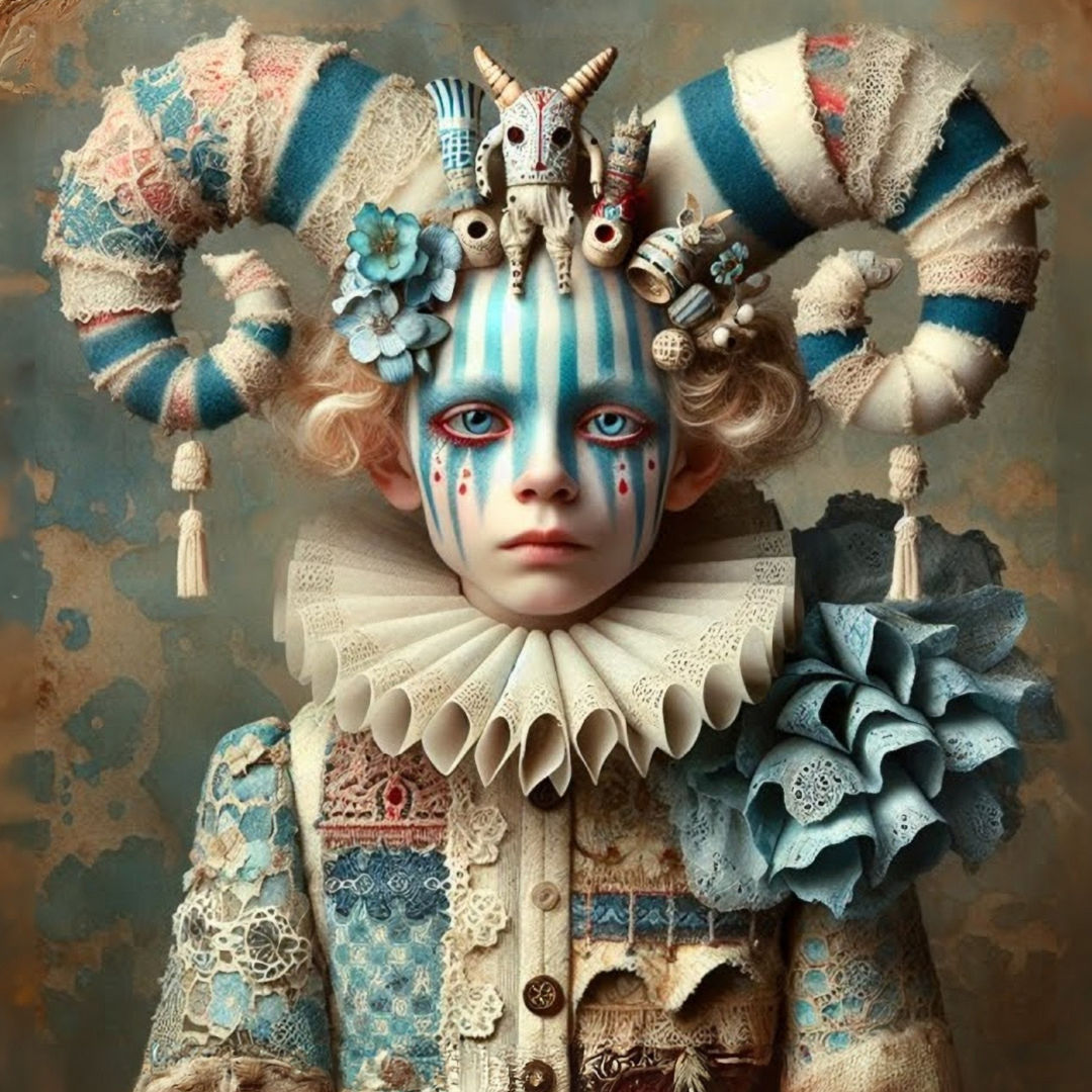 Circus Stripes - A1 size large Decoupage Paper