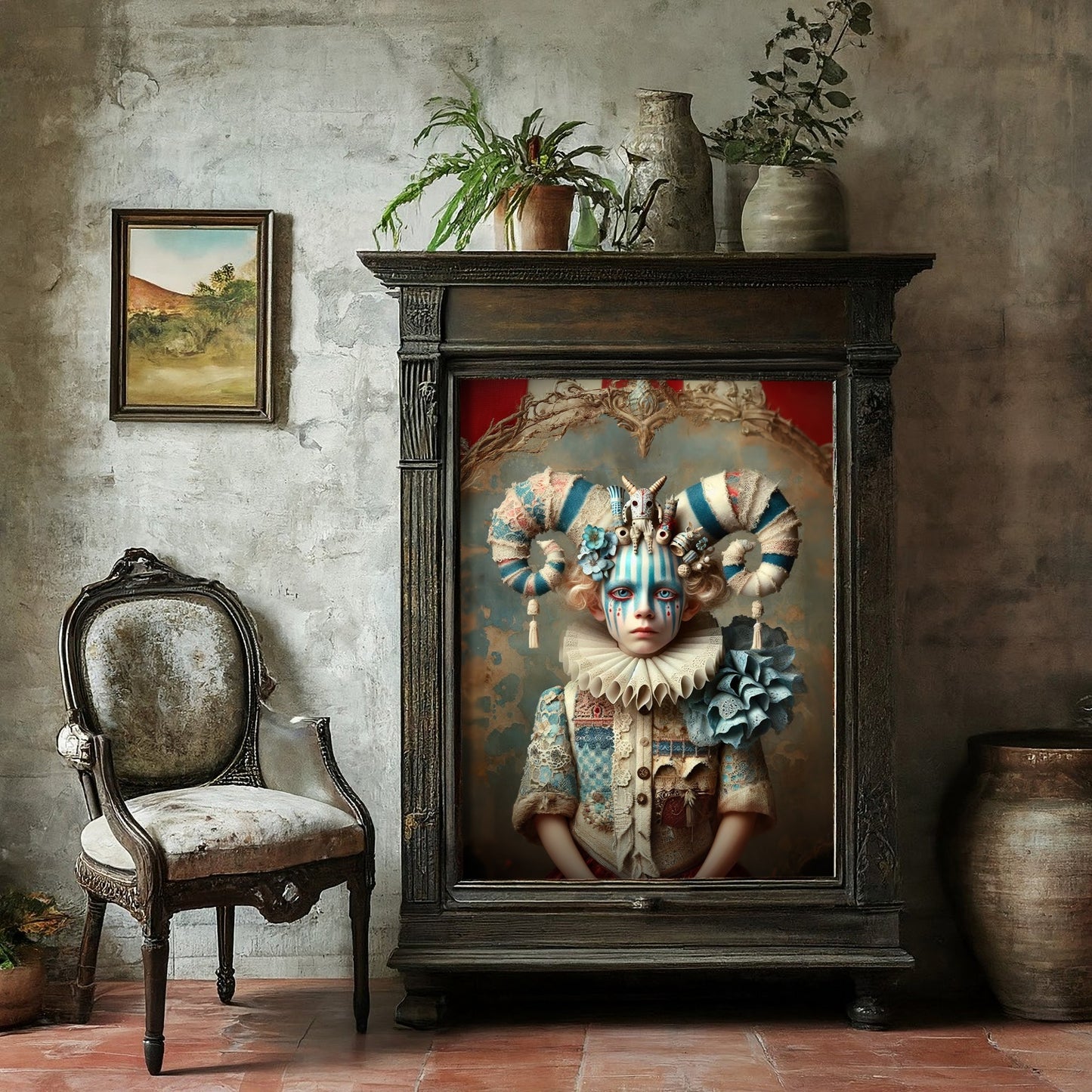 Circus Stripes - A1 size large Decoupage Paper