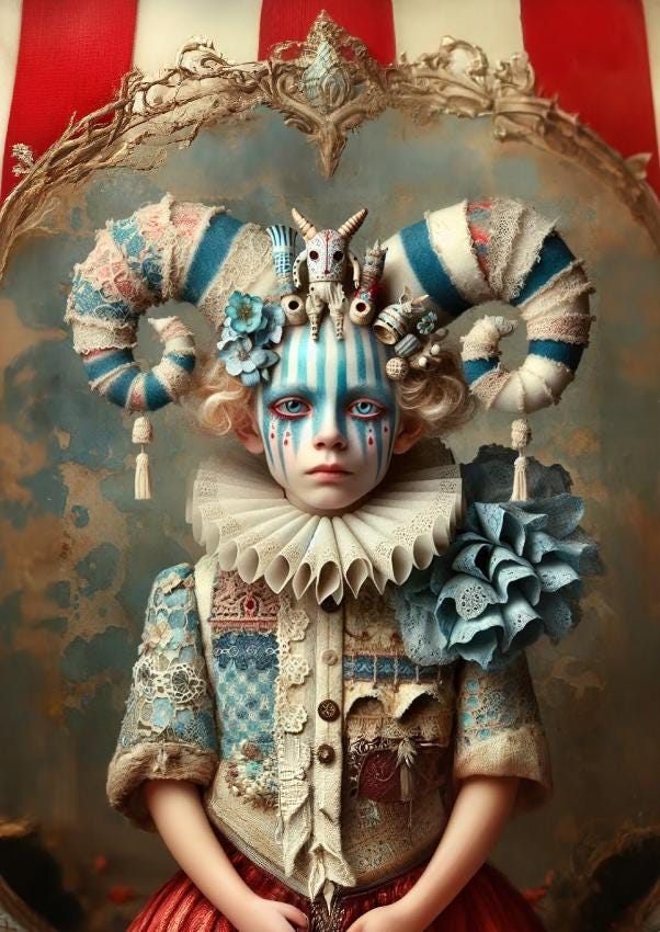 Circus Stripes - A1 size large Decoupage Paper